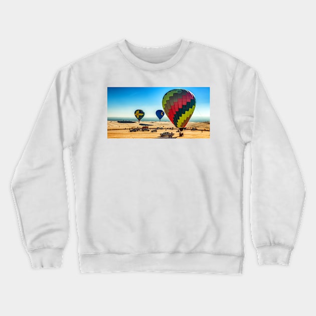 White Sands Hot Air Balloon Invitational Crewneck Sweatshirt by Gestalt Imagery